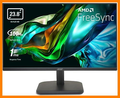 【 Mejor precio en oferta de 】✔️ Acer EK241YHbif - Monitor de 23.8" Full HD (100 Hz, 1 ms (VRB), 16:9, FreeSync, VGA, HDMI 1.4, Lum 250 cd/m2, ZeroFrame, HDMI) Color Negro