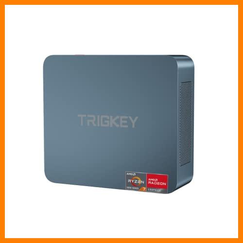 【 Mejor precio en oferta de 】✔️ TRIGKEY Mini PC Ryzen 7 5800H Zen 3 Architecture Mini PC 11 Pro, 16 G DDR4 500 G M.2 NVME SSD Ordinateur de Bureau, HDMI+DP 4K@60 Hz Radeon Graphics 8 Cores 2000 MHz, WiFi 6 Mini Computadora
