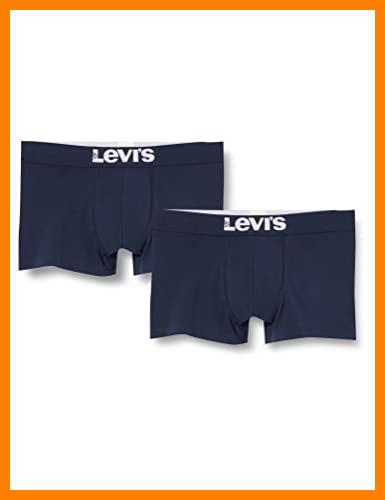 【 Mejor precio en oferta de 】✔️ Levi's Levis Men Solid Basic Trunk 2P Bañador de natación, Azul (Navy), M (Pack de 2) para Hombre