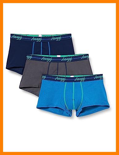 【 Mejor precio en oferta de 】✔️ Sloggi Start Hipster C3P box Hipster para Hombre, Multicolor (Multiple Colours 10), 4