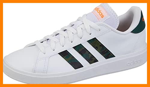 【 Mejor precio en oferta de 】✔️ ADIDAS Grand Court Base 2.0, Sneaker Hombre, Blanco (FTWR White/FTWR White/Screaming Orange), 44 EU