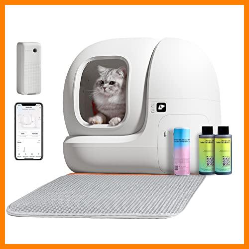 【 Mejor precio en oferta de 】✔️ PETKIT Pura MAX Arenero Autolimpiable para Varios Gatos, xSecure/Eliminación de Olores/Control de APP/76L de Capacidad Máxima