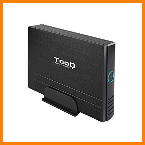 【 Mejor precio en oferta de 】✔️ Tooq TQE-3520B - Carcasa para Discos Duros HDD de 3.5", (IDE, SATA I/II/III, USB 2.0), Aluminio con Soporte de plastico, indicador LED, Color Negro, 350 grs.