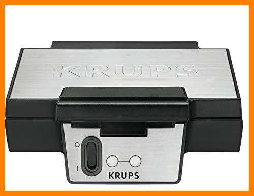 【 Mejor precio en oferta de 】✔️ Krups FDK 251 - Gofrera, 850 W, acero inoxidable, negro/gris