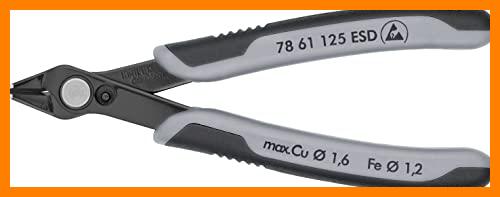 【 Mejor precio en oferta de 】✔️ Knipex Electronic Super Knips® ESD bruñido, con fundas multicomponentes 125 mm 78 61 125 ESD