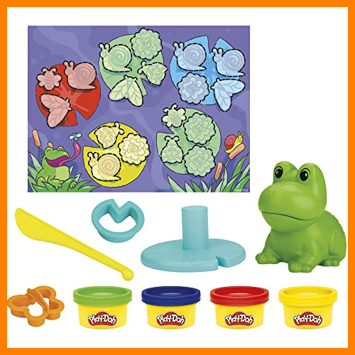 【 Mejor precio en oferta de 】✔️ Play-Doh Juguete Preescolar con Plastilina, Primeras Creaciones con la Rana y los Colores, 4 Botes