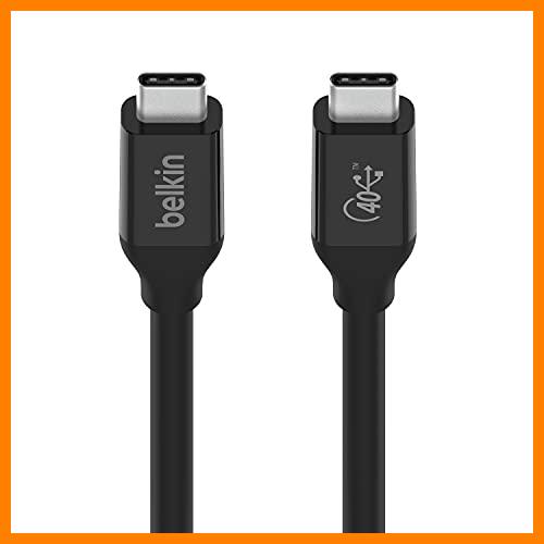 【 Mejor precio en oferta de 】✔️ Belkin cable USB4 USB-C a USB-C con certificación USB-IF y Power Delivery de hasta 100 W, 40 Gbps de transferencia de datos y retrocompatibilidad con Thunderbolt 3, USB 3.2 y otros, 0,8m