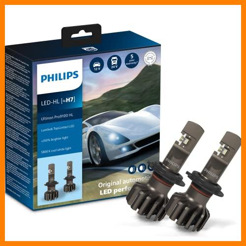 【 Mejor precio en oferta de 】✔️ Philips Ultinon Pro9100 LED lámpara para faros de coche (H7), 350%, 5.800K, set de 2