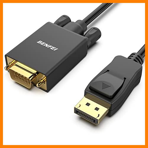 【 Mejor precio en oferta de 】✔️ Cable DisplayPort a VGA , BENFEI 1,8m DP a VGA, cable para Lenovo, Dell, HP, ASUS