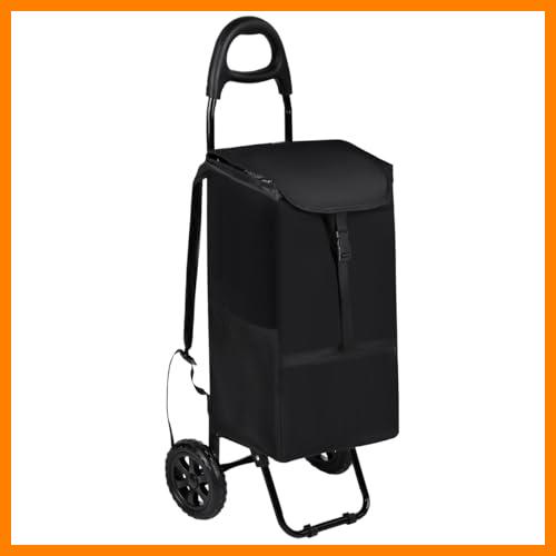 【 Mejor precio en oferta de 】✔️ T-LOVENDO.ES Carro Carrito de Compra Con Bolsa Mochila Térmica Desmontable, Ligero, Resistente, Plegable, 2 Ruedas, Impermeable.Capacidad de 35 Litros