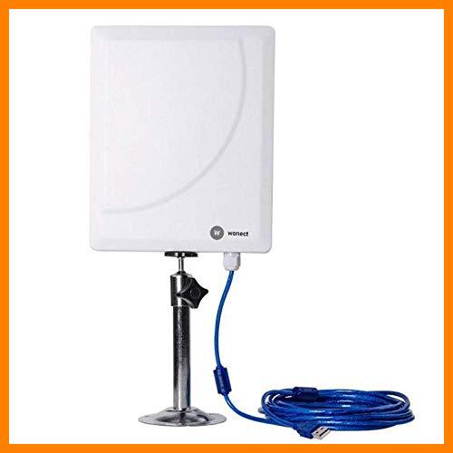 【 Mejor precio en oferta de 】✔️ Antena WiFi Wonect W6 Doble Banda 2.4Ghz + 5 GHz con Cable USB Largo 10 Metros y Alcance Cable Exterior Longitud (10 Metros)