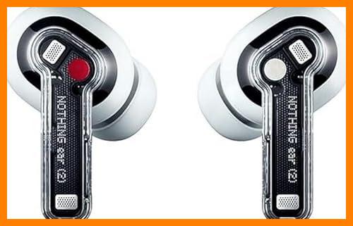 【 Mejor precio en oferta de 】✔️ Nothing Ear (2) - Auriculares inalámbricos con Cancelación de Ruido Activa, Hi-Res Audio, Conexión Dual, Potente Driver Personalizado de 11,6 mm - Blanco