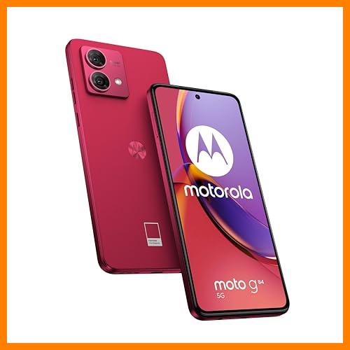 【 Mejor precio en oferta de 】✔️ Motorola g84, 12/256 GB, Pantalla 6.5" pOLED, Sistema de cámara de 50MP, iOS, Audio Dolby Atmos®, Android 13, batería 5000 mAh, Snapdragon® 695, Dual SIM, Viva Magenta, (Versión ES/PT)