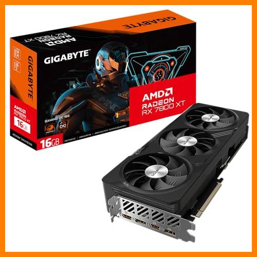 【 Mejor precio en oferta de 】✔️ Gigabyte Tarjeta gráfica Radeon RX 7800 XT Gaming OC de 16 GB - 16 GB GDDR6 de 256 bits, Sistema de refrigeración Windforce, Placa Trasera de Metal, DP 2.1, HDMI 2.1, Arquitectura AMD RDNA 3,