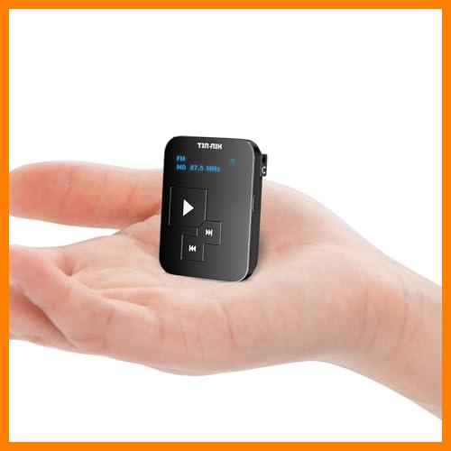 【 Mejor precio en oferta de 】✔️ Mini Radio Am FM Tin-Nik: Peso 27 Gramos, tamaño de Reloj, Recargable por USB, Radio de Bolsillo Personal, Pantalla OLED, Clip, sintonización Digital, Auriculares estéreo - FA298