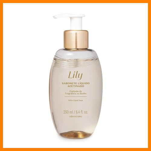 【 Mejor precio en oferta de 】✔️ O Boticário Lily Jabon Líquido Satinado Sofisticado Lujoso Piel Suave Limpia y Perfumada 250ml
