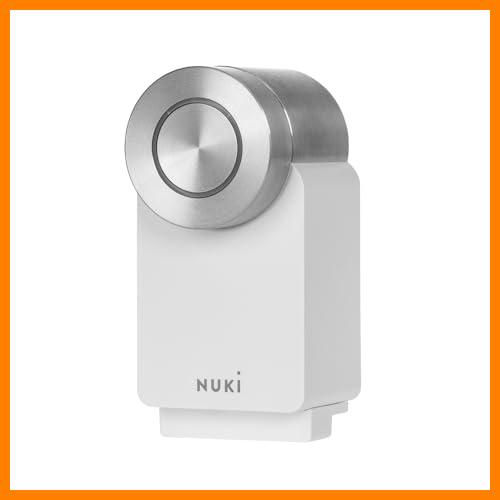 【 Mejor precio en oferta de 】✔️ Nuki Smart Lock Pro (4.ª generación), cerradura inteligente con WiFi y Matter para acceso remoto, cerradura electrónica convierte tu smartphone en una llave, con batería, blanco
