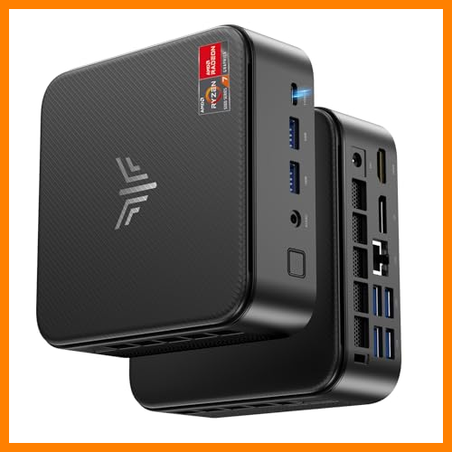【 Mejor precio en oferta de 】✔️ NiPoGi E3B Mini PC, AMD Ryzen 7 5700U(hasta 4.3GHz, 8C/16T), 32GB RAM 1024GB(1TB) NVMe SSD Mini Ordenador de Sobremesa para Oficina,Cine en casa,Empresas【DP+HDMI+Type-C/WiFi 6/BT 5.2】