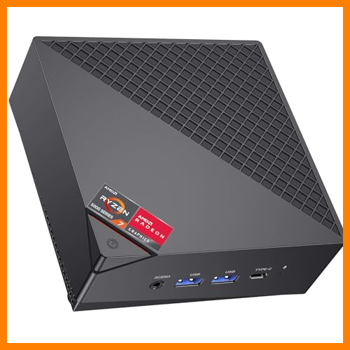 【 Mejor precio en oferta de 】✔️ ACEMAGICIAN AM06PRO Mini PC, AMD Ryzen 7 5825U (8C/16T, hasta 4,5 GHz), Mini Ordenadores de sobremesa 16GB RAM DDR4 512GB M.2 2280 SSD, Doble Ethernet/WiFi 6/para Oficina, Ordenador Pequeño