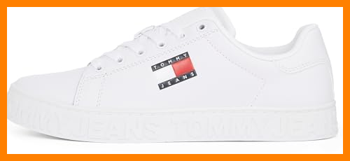 【 Mejor precio en oferta de 】✔️ Tommy Hilfiger Flatform Sneaker Mujer Logo Low Top, Blanco (White), 41