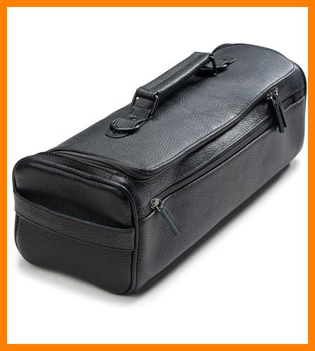 【 Mejor precio en oferta de 】✔️ Angus Stoke Arnie - Maletín para cuchillos (piel, tamaño XXL, con muchos extras y espacio de almacenamiento), Negro , Estuche para cuchillos enrollable