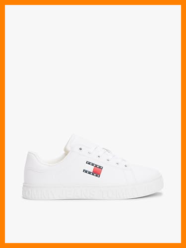 【 Mejor precio en oferta de 】✔️ Tommy Hilfiger Flatform Sneaker Mujer Logo Low Top, Blanco (White), 39
