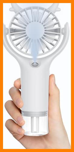 【 Mejor precio en oferta de 】✔️ Mini ventilador de mano Con Función de Humidificación, Ventilador Portatil USB Silencioso para Escritorio Hogar Oficina Camping