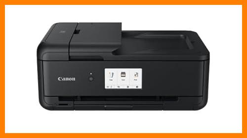 【 Mejor precio en oferta de 】✔️ Canon Pixma TS9550 Impresora Multifunción Empresarial, Sistema de Inyección de Tinta, A3, WiFi, Conectividad Inalámbrica, ADF de 20 Hojas, Cartuchos Tinta XL, Pantalla Táctil, Negro