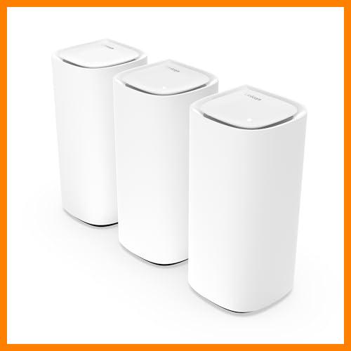 【 Mejor precio en oferta de 】✔️ Linksys Velop Pro WiFi 6E Mesh System MX6203-KE Router Cognitive Mesh con Banda de 6 GHz y 5.4 GB/s, Cobertura para Casas de hasta 825 m² y 600 Dispositivos, 3 Unidades