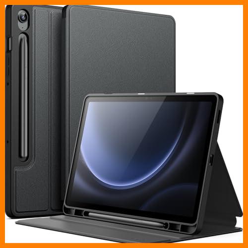 【 Mejor precio en oferta de 】✔️ JETech Funda para Samsung Galaxy Tab S10 FE / S9 FE 10,9 Pulgadas con S Pen Soporte, Slim Folio Stand Protectora Tablet Carcasa, Múltiples Ángulo de Visión (Negro)