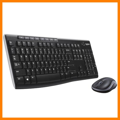 【 Mejor precio en oferta de 】✔️ Logitech MK270 Combo Teclado y Ratón Inalámbrico para Windows, 2,4GHz Inalámbrico, Ratón Compacto, 8 teclas multimedia y de acceso directo, 2 años de batería, PC, PC Portátil, QWERTY Español - Negro