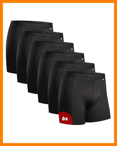 【 Mejor precio en oferta de 】✔️ 6 Calzoncillos Deportivos para Hombre, Elásticos, Transpirables y Hechos de Microfibra, Negro, L