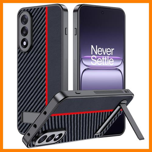 【 Mejor precio en oferta de 】✔️ FDHYFGDY Funda para OnePlus Nord 5 Carcasa，Resistente a Golpes y Arañazos,Fundas Ultrafina para teléfono de Fibra de Carbono，Soporte para teléfono móvil con ángulo Ajustable,per OnePlus Nord 5 Funda