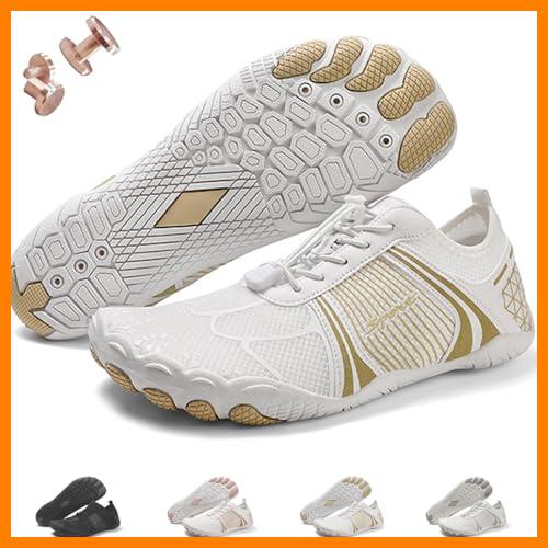 【 Mejor precio en oferta de 】✔️ Zapatos de conexión a Tierra con Cobre, Calzado Descalzo de conexión a Tierra, Zapatos de Senderismo Descalzos para Mujer, Suaves y cómodos (A-Apricot,43)