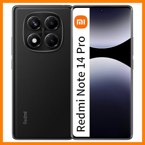 【 Mejor precio en oferta de 】✔️ XIAOMI Redmi Note 14 Pro 4G Smartphone, 6,67 Pulgadas, 12 GB + 512 GB, Negro, NFC (sin Carga)