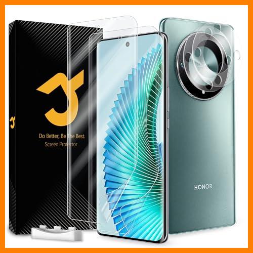 【 Mejor precio en oferta de 】✔️ JZG 2 x Protector Pantalla para Honor Magic 6 Lite (6,78 Pulgadas) con 2 x Protector de Lente de Cámara, Autorreparación, Compatible Huellas Dactilares ID, HD Clara, Antiarañazos