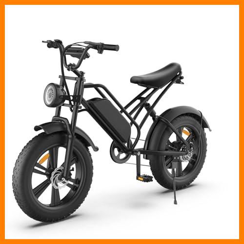【 Mejor precio en oferta de 】✔️ 20" x 4.0 Bici Electrica con Fat Tire, Bicicleta Electrica Montaña, Batería de Litio Extraíble de 48V 18Ah, Hasta 55-110 KM de Autonomía, Doble Absorción de Impactos, Fat Bike Hombres Mujeres Adultos