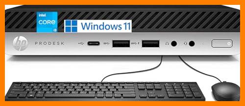 【 Mejor precio en oferta de 】✔️ HP ProDesk 600 G3 Mini PC de Escritorio, Intel Core i3-6100, 16 GB de RAM, 512 GB SSD, WiFi, Bluetooth, Teclado EE.UU., Windows 11 Pro (reacondicionado)