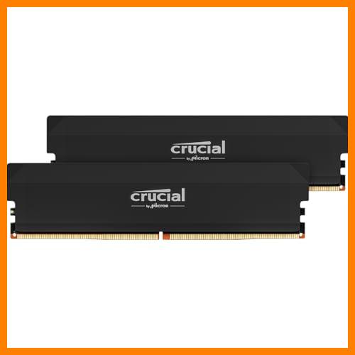 【 Mejor precio en oferta de 】✔️ Crucial Pro RAM DDR5 32GB (2x16GB) 6000MHz CL36, Overclocking Gaming, Intel XMP 3.0 / AMD Expo, PC Memoria, Negro - CP2K16G60C36U5B
