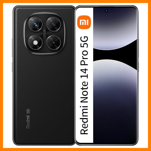 【 Mejor precio en oferta de 】✔️ Xiaomi Redmi Note 14 Pro 5G 12+512GB 6.67" Midnight Black EU